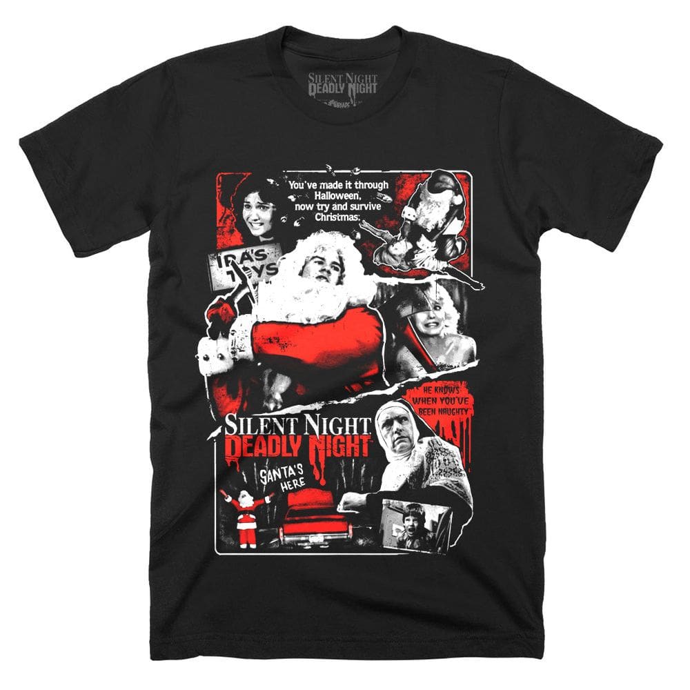 Camiseta ROCKINSTONE Silent Night Deadly Night Punish Halloween
