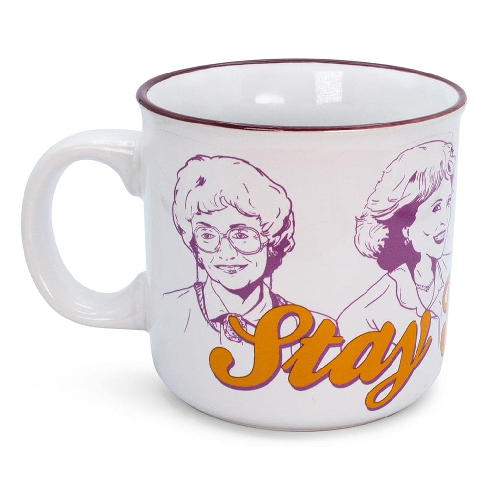 Caneca Camper de cerâmica Silver Buffalo The Golden Girls 600ml