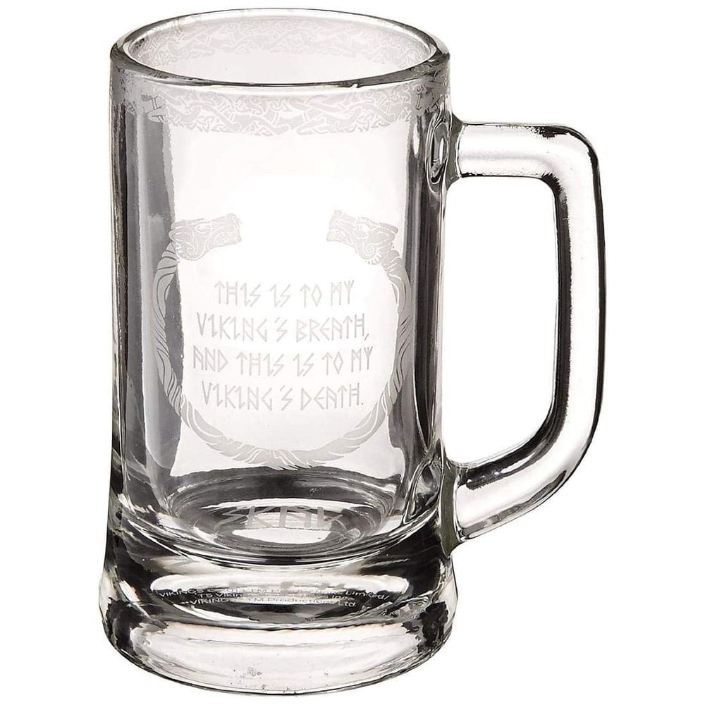 Caneca Stein de vidro Seven20 Vikings 350ml oficialmente licenciada
