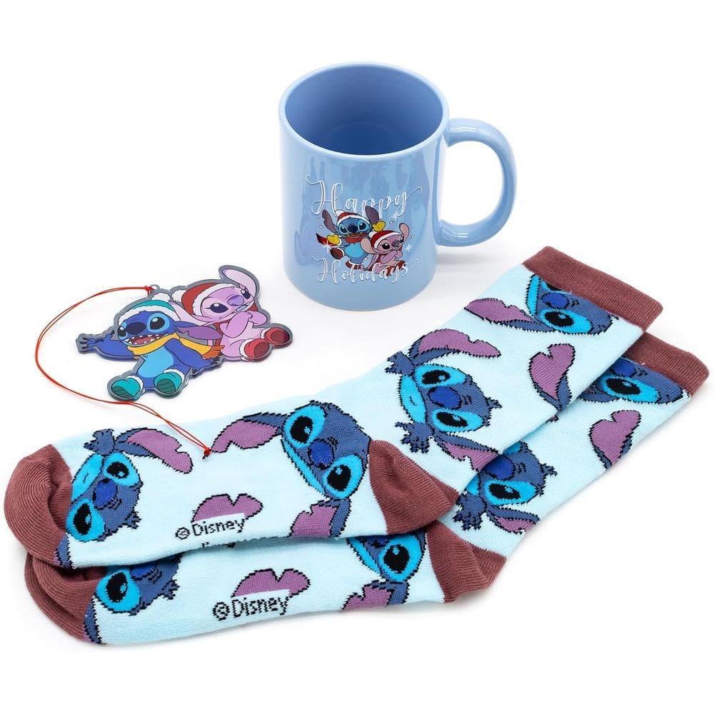 Conjunto de presentes Disney Lilo and Stitch Stitch And Angel, caneca e meias