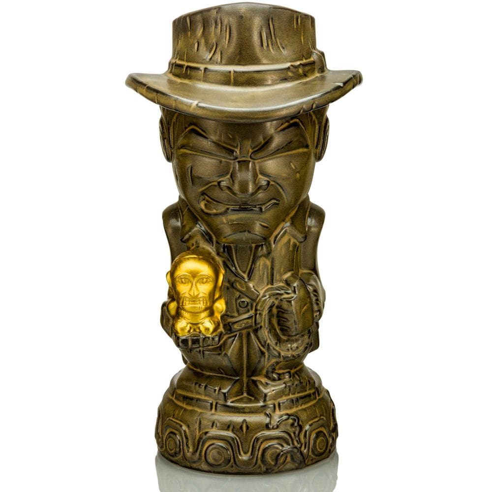 Caneca de cerâmica Geeki Tikis Indiana Jones com Golden Fertility Idol
