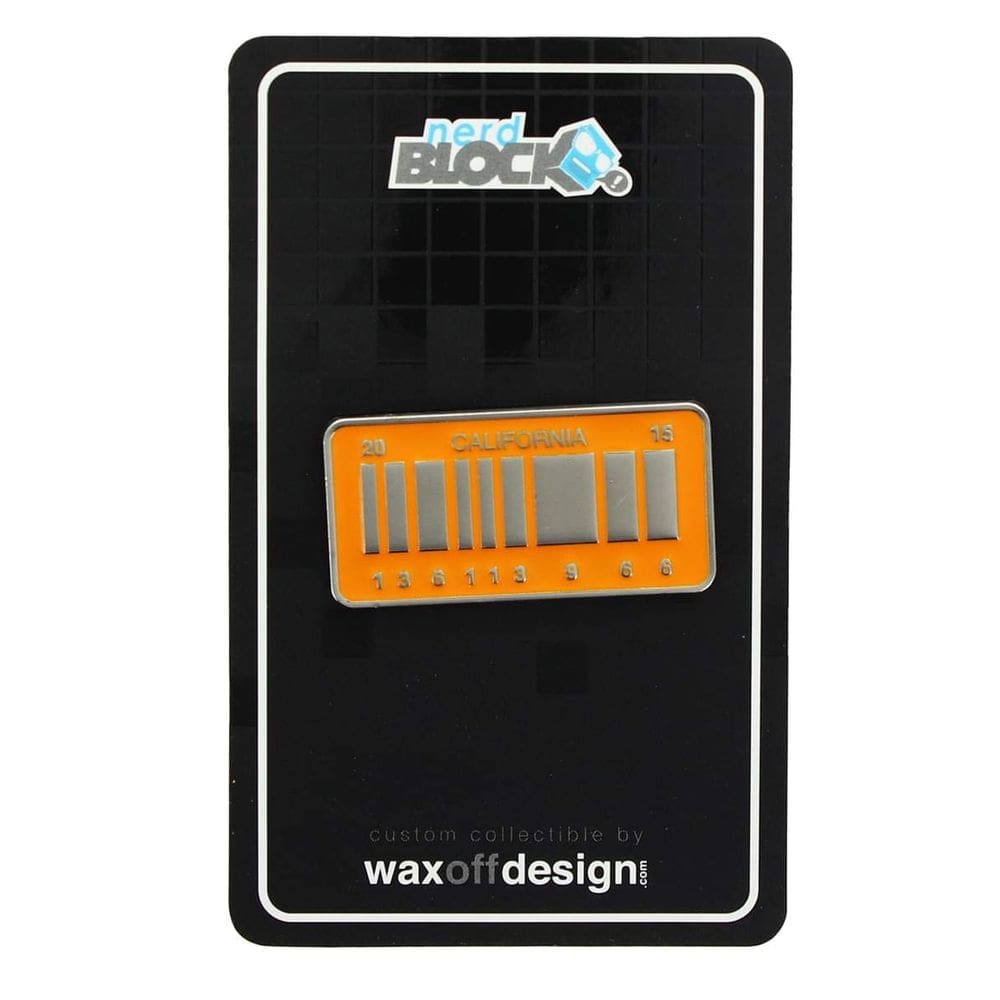 Pino coletor Back to the Future, placa de oficial, esmalte