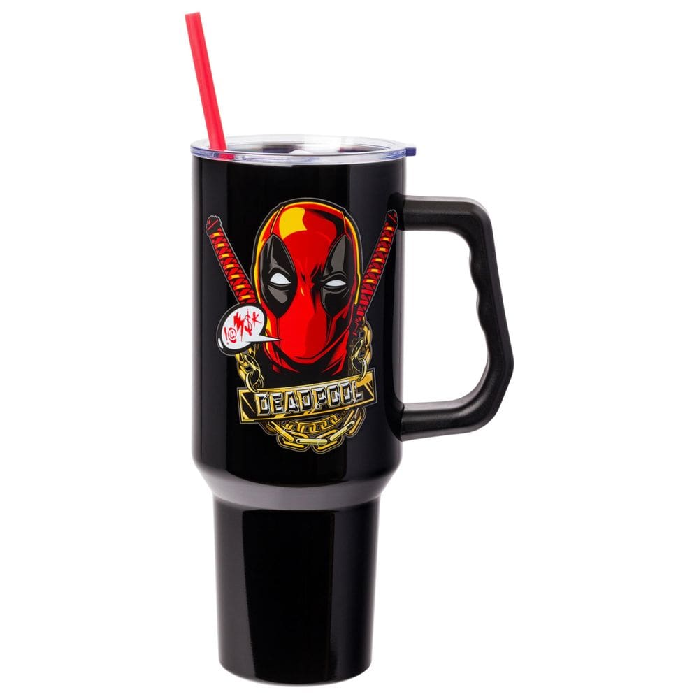 Copo Silver Buffalo Marvel Deadpool inoxidável 1,2 L