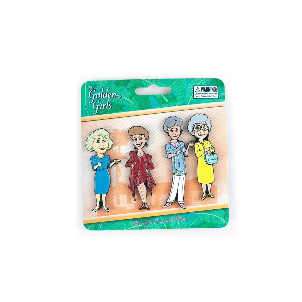 Conjunto de alfinetes esmaltados, acessório de mochila The Golden Girls de 4 peças