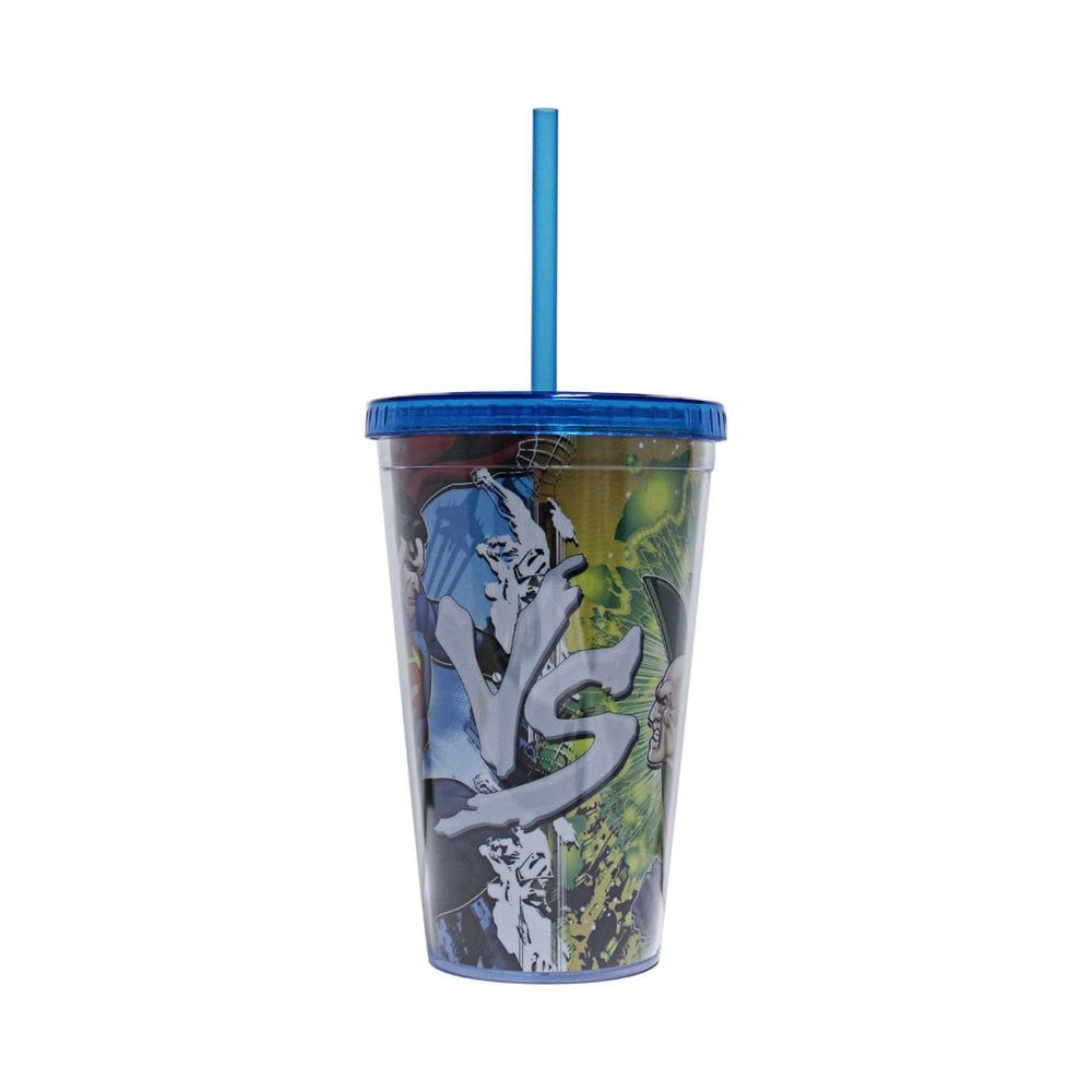 Copo frio Silver Buffalo DC Comics Superman vs Lex Luthor 480 ml
