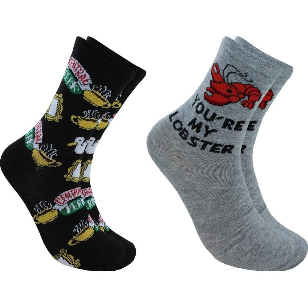 Meias, chapéus hipnóticos, Hip Friends, você é minha lagosta, 2 pares