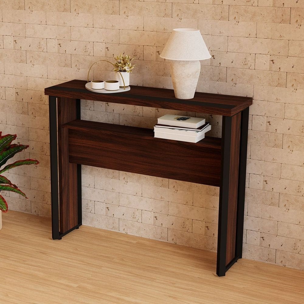 Aparador Buffet para Escritório Cantinho do Café Corporate Louro Preto / Preto