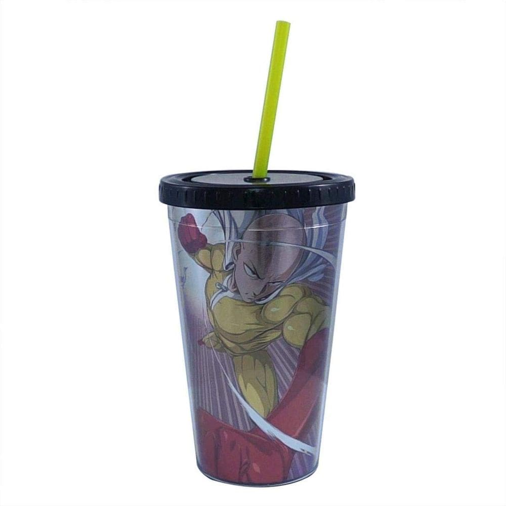 Copo JUST FUNKY One Punch Man de plástico de parede dupla 500 ml