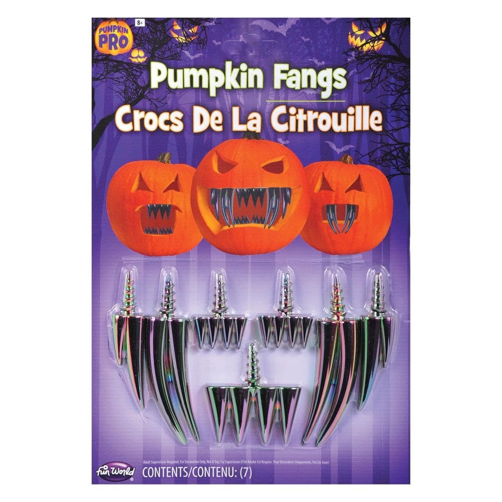Abóbora de Halloween decorando dentes Fun World Oil Slick