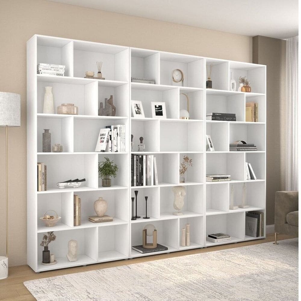 Estante 36 Nichos Xangai Branco Politorno Móveis Branco