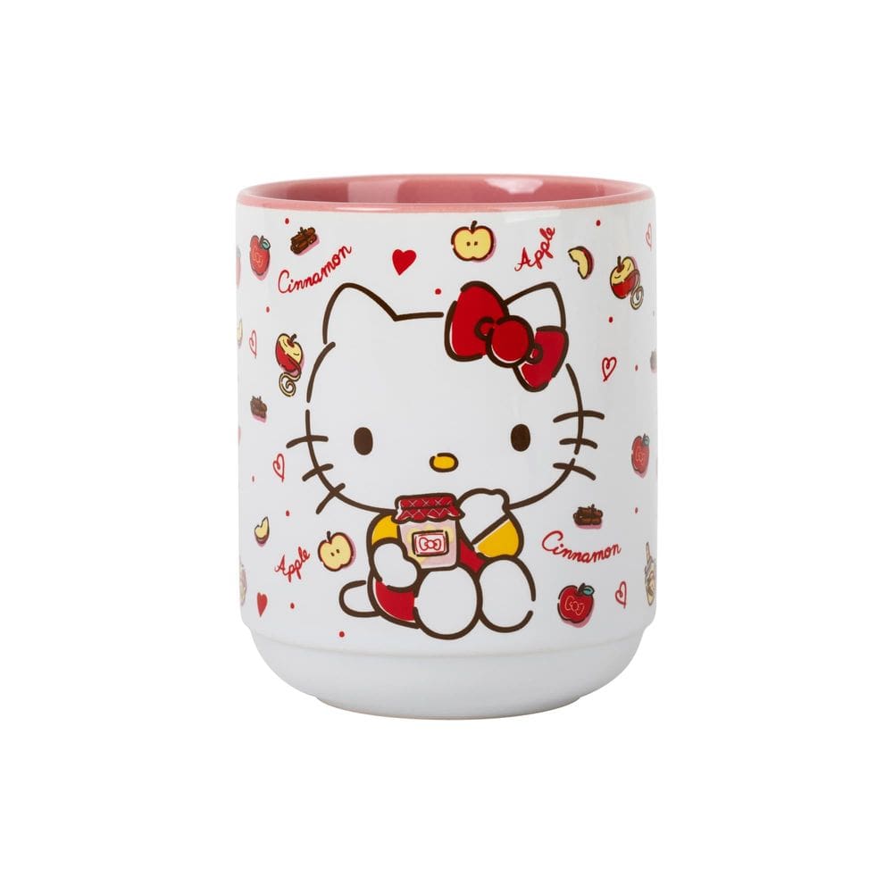 Xícara de chá Silver Buffalo Sanrio Hello Kitty com canela e maçãs