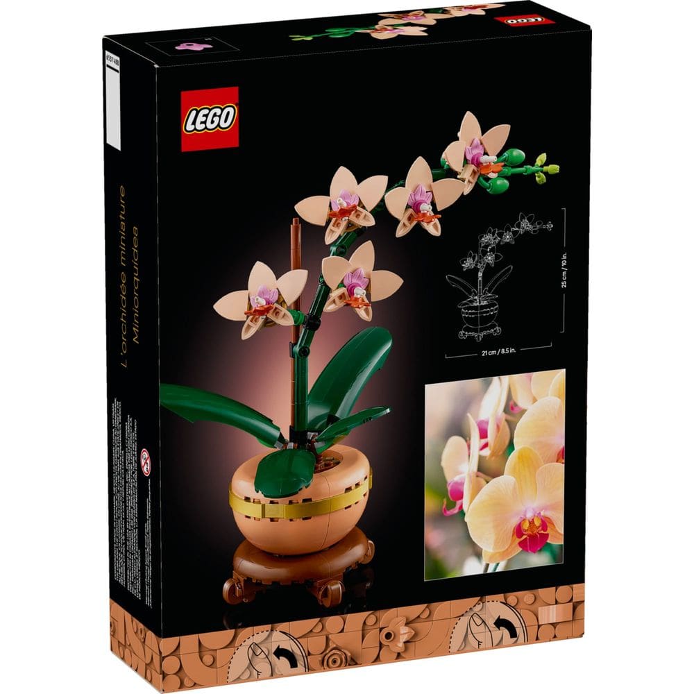 Bloco de Montar Lego Botanicals  - Mini Orquidea LEGO DO BRASIL