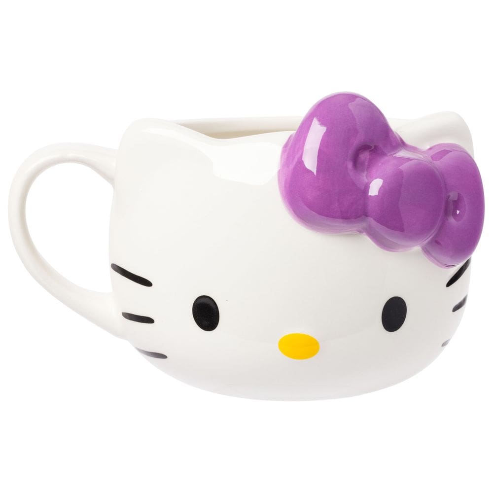 Caneca Silver Buffalo Sanrio Hello Kitty Ceramic 600 ml Purple Bow
