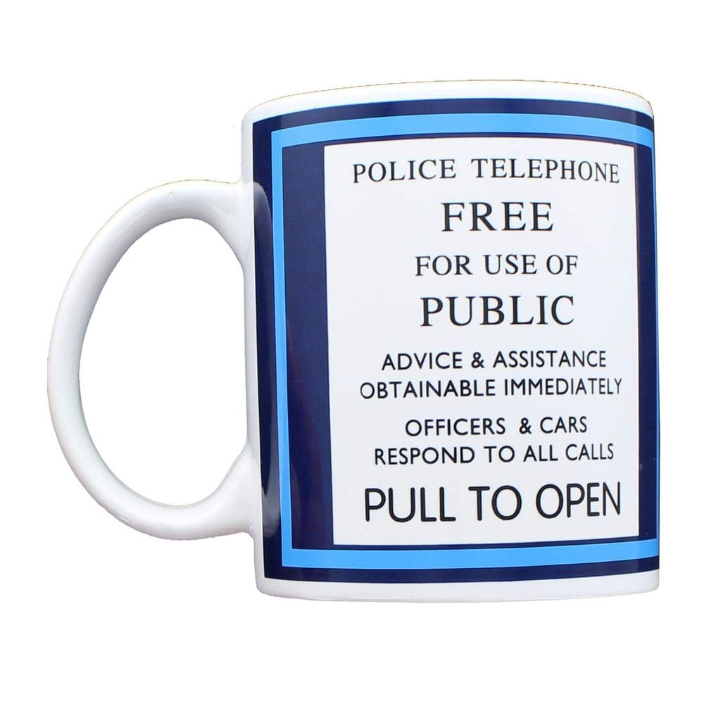 Caneca de café Underground Toys Doctor Who Tardis Police Ceramic