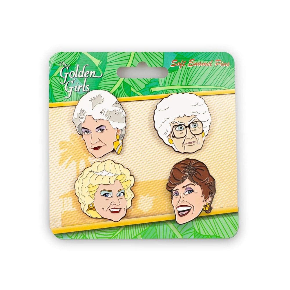 Conjunto de pinos esmaltados para colecionadores Golden Girls 4 peças Just Funky