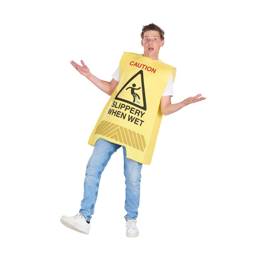 Fantasia Wet Floor Sign Orion Costumes Adult One Size