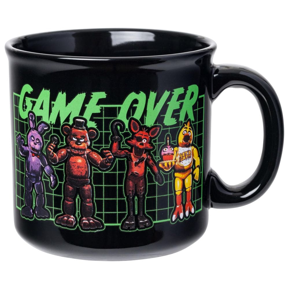Caneca Camper de cerâmica Silver Buffalo Five Nights At Freddy`s 590 ml