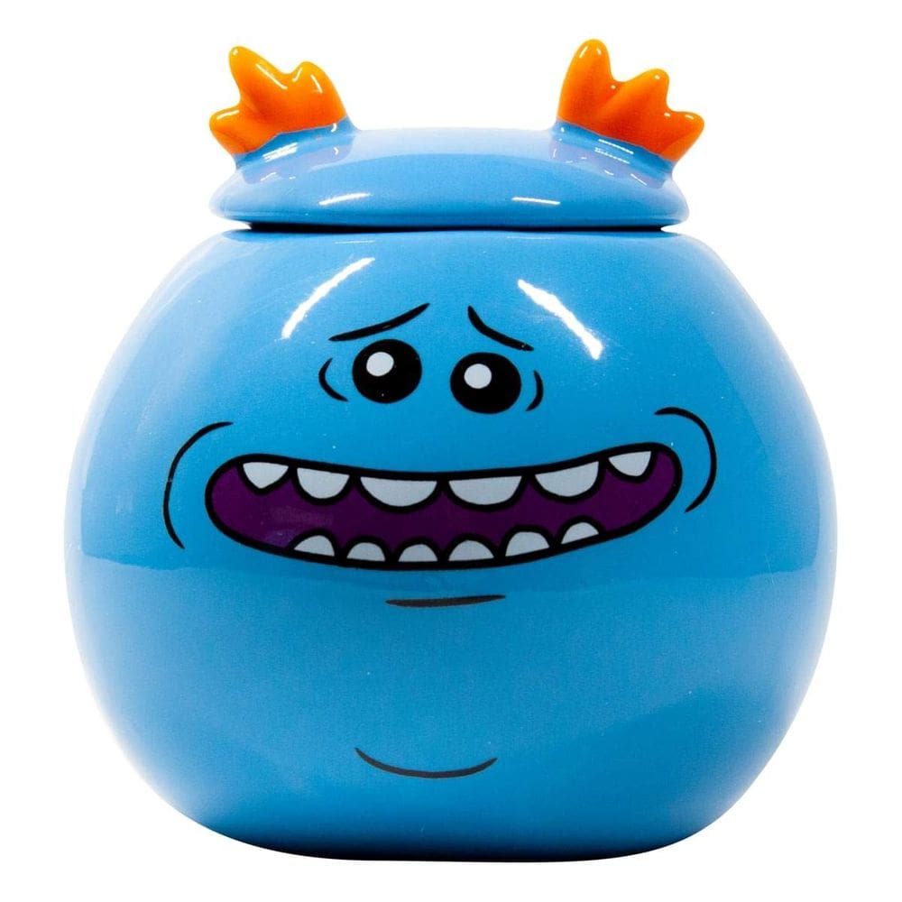 Mini caneca Rick and Morty Mr. Meeseeks 150 ml azul cerâmica