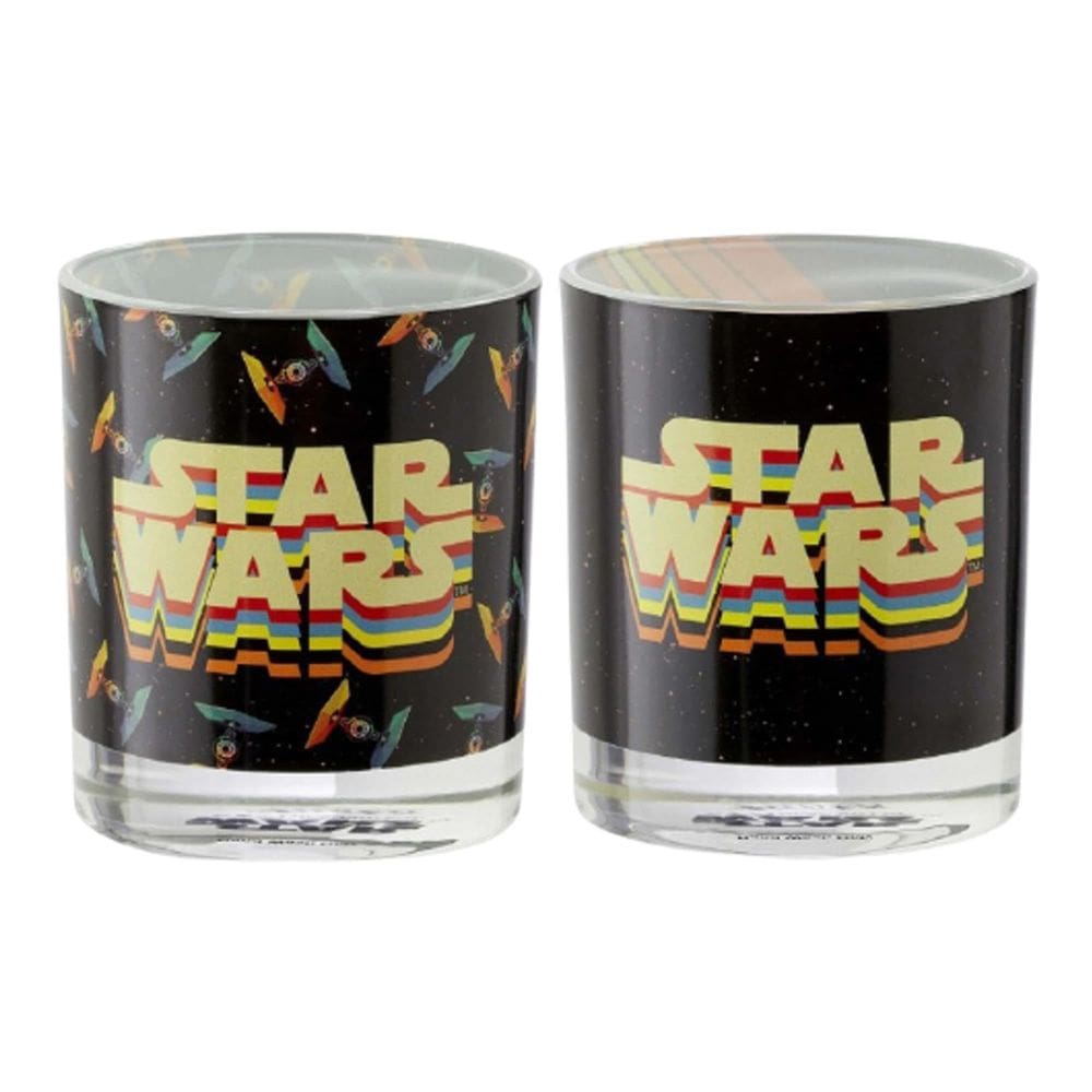 Copo de vidro, pacote com 2 unidades, tema STAR WARS Funko Retro