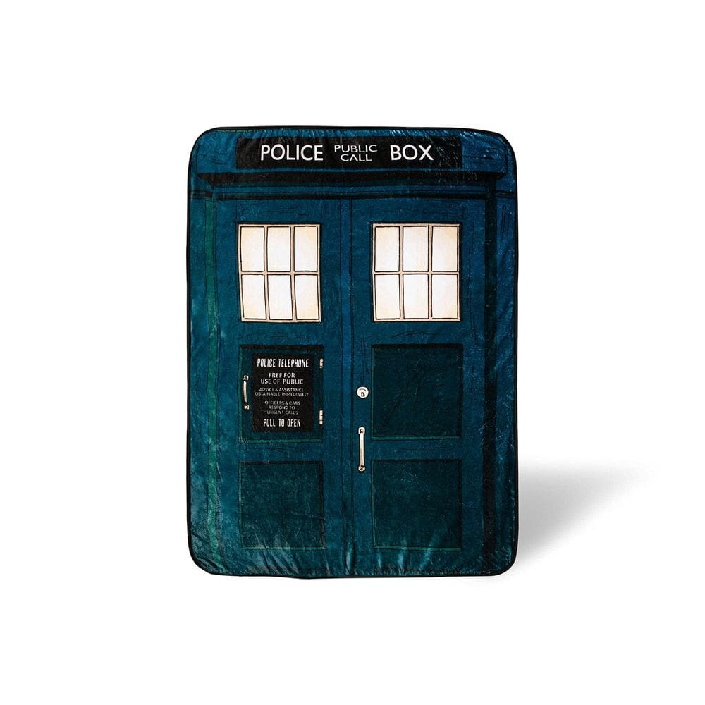 Cobertor Surreal Entertainment Doctor Who TARDIS Blue