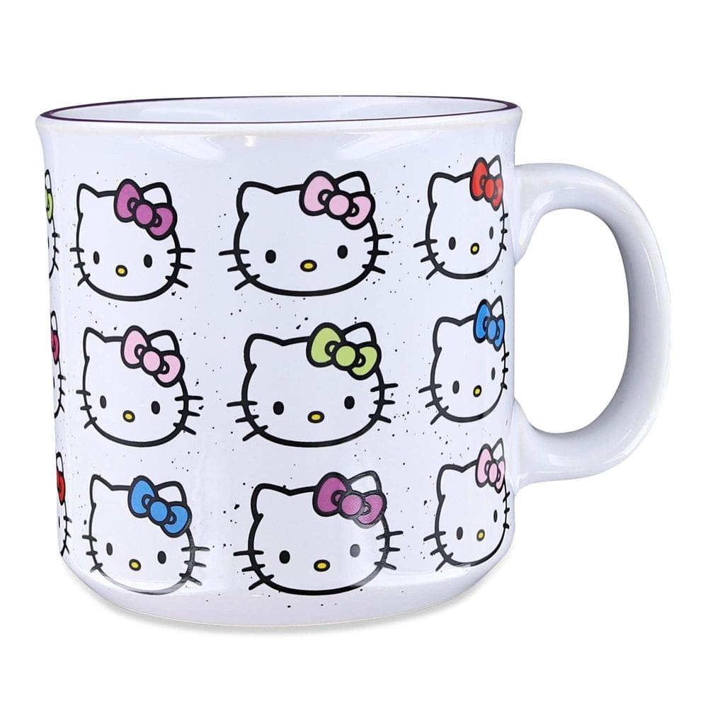 Caneca Camper de cerâmica Silver Buffalo Hello Kitty 600ml