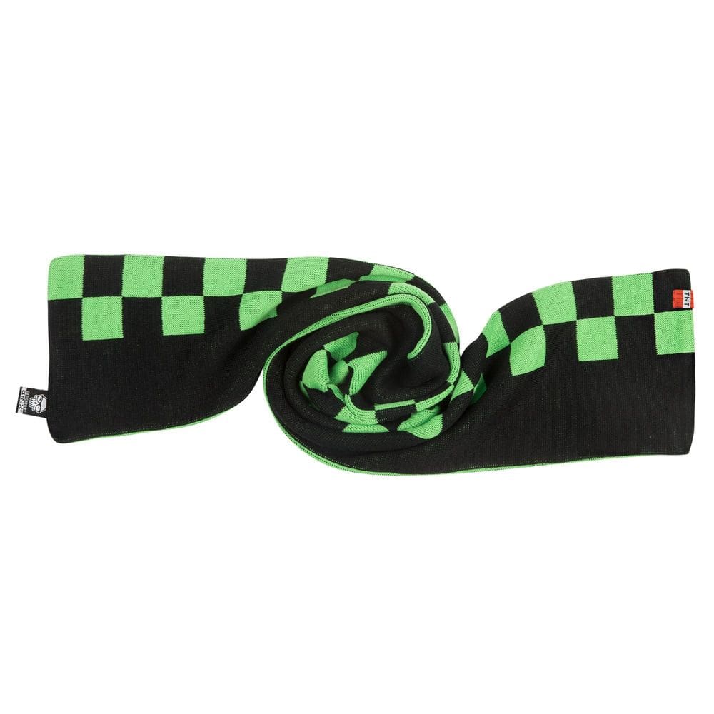 Lenço JINX Minecraft Creeper quadriculado verde/preto 101x15cm