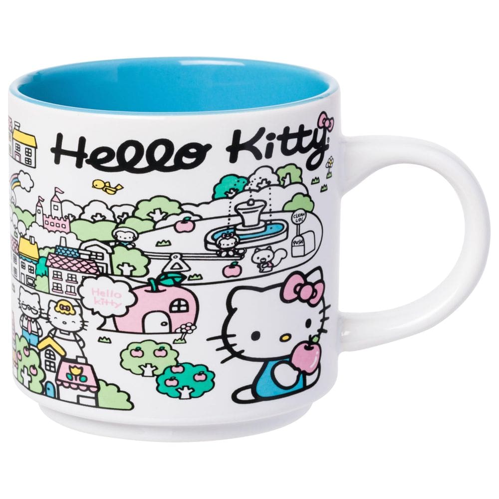 Caneca Silver Buffalo Hello Kitty Destination Neighborhood 390ml