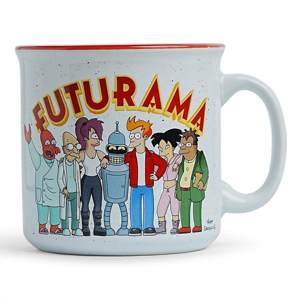 Caneca Camper de cerâmica Silver Buffalo Futurama Planet Express 600ml