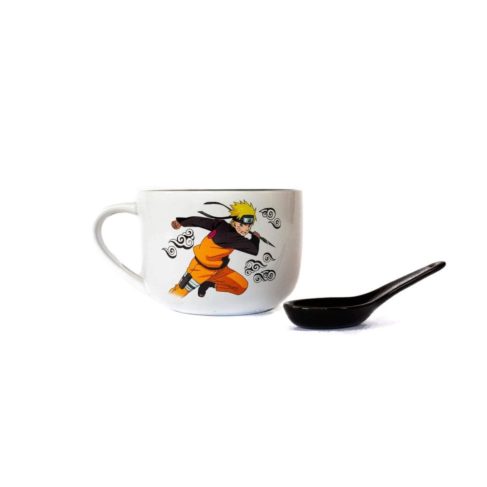 Caneca de sopa de ramen de cerâmica JUST FUNKY Naruto 600mL com colher