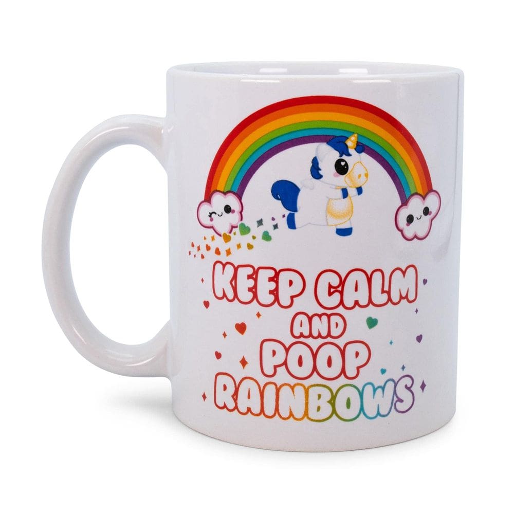 Caneca de café Seven20 Glitter Galaxy Unicorn 325ml Cerâmica