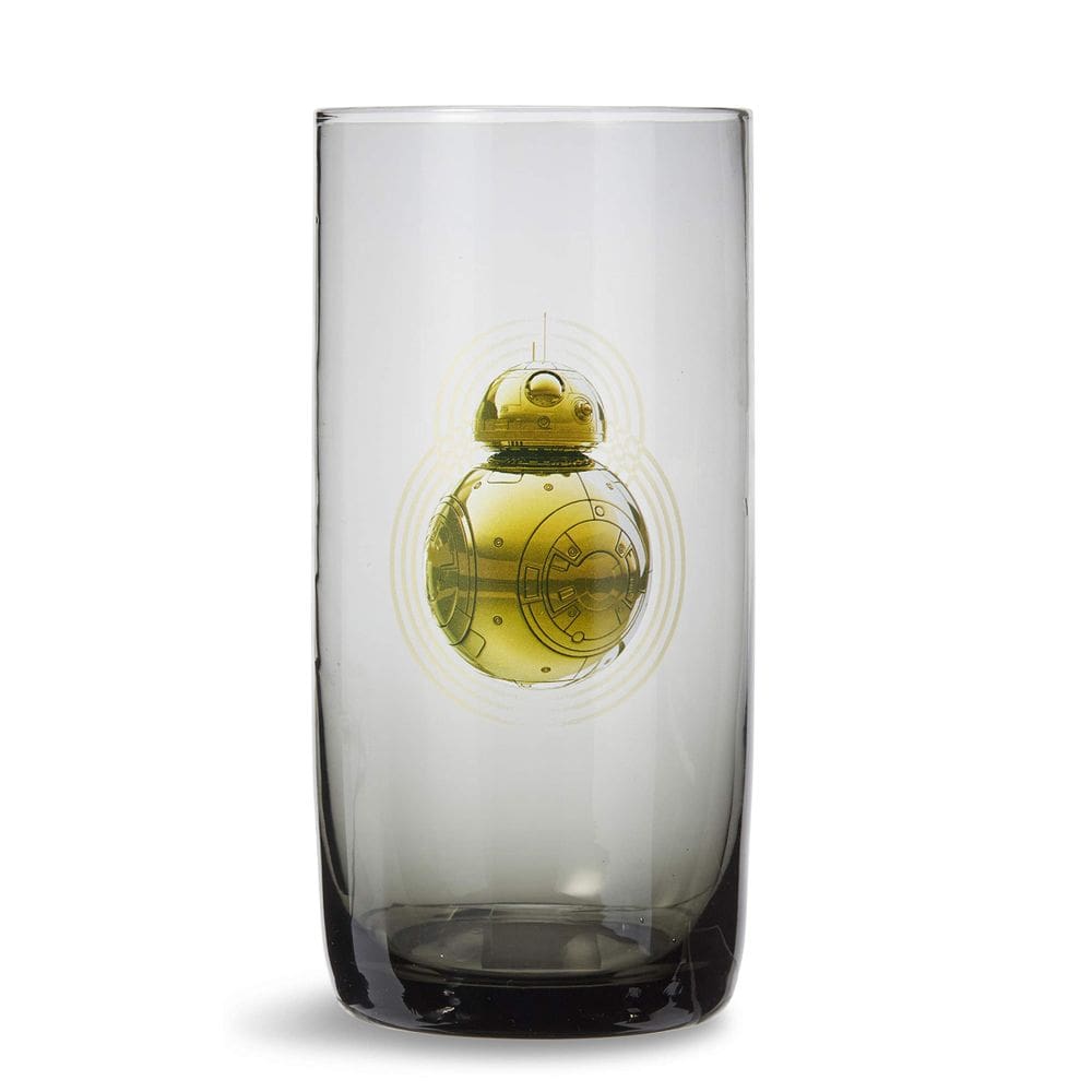 Copo de vidro Star Wars BB-8 Logo 590mL preto