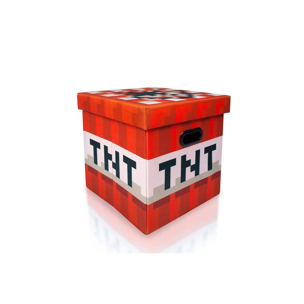 Organizador de cubos de armazenamento Minecraft TNT Block de 15 cm com tampa