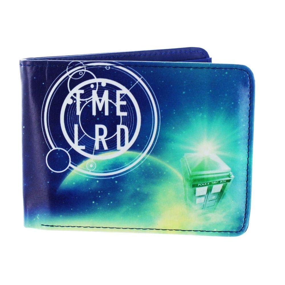 Carteira Doctor Who Green Fashion Cosmos em couro sintético