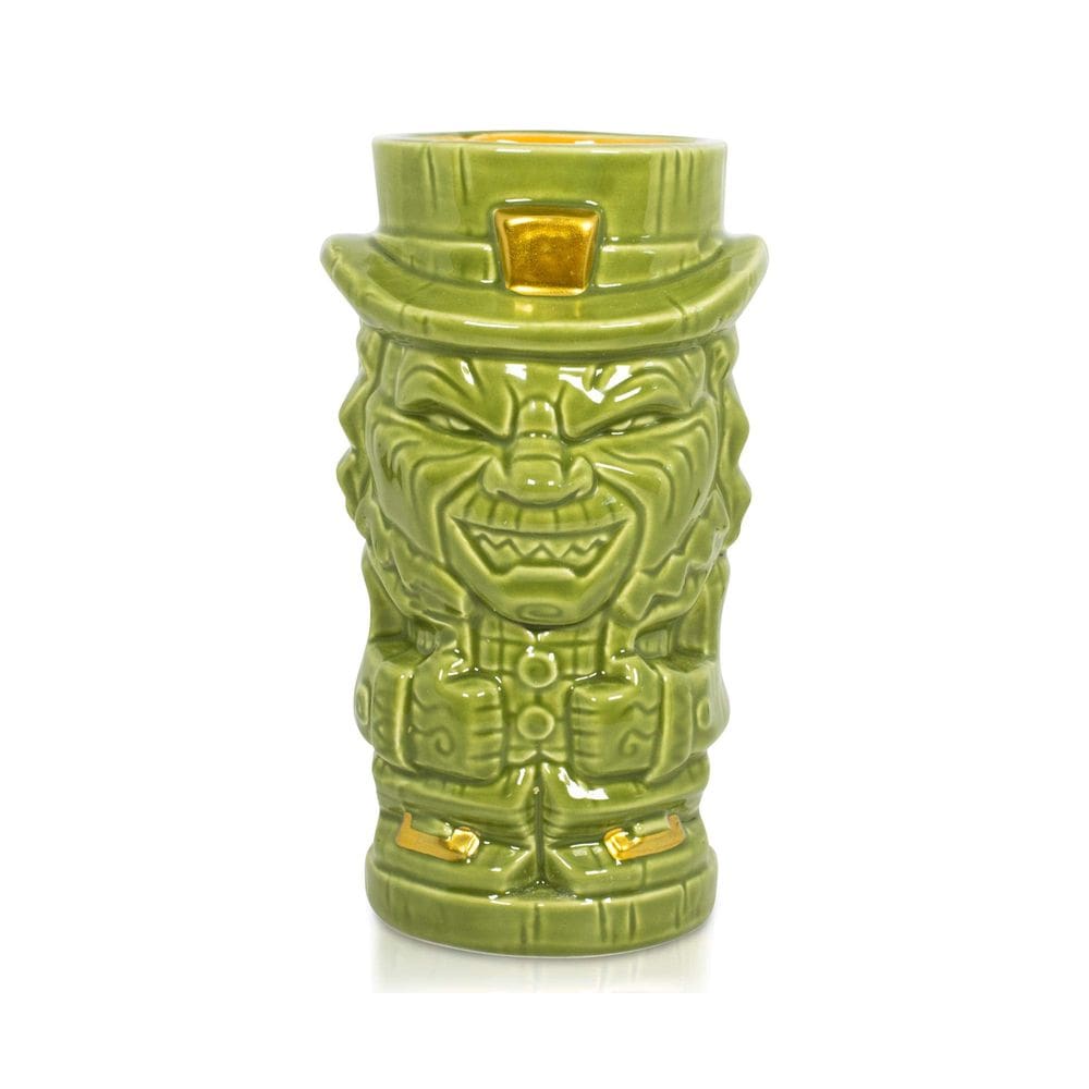 Caneca Tiki Geeki Tikis Leprechaun Filme de terror de 530 ml em cerâmica