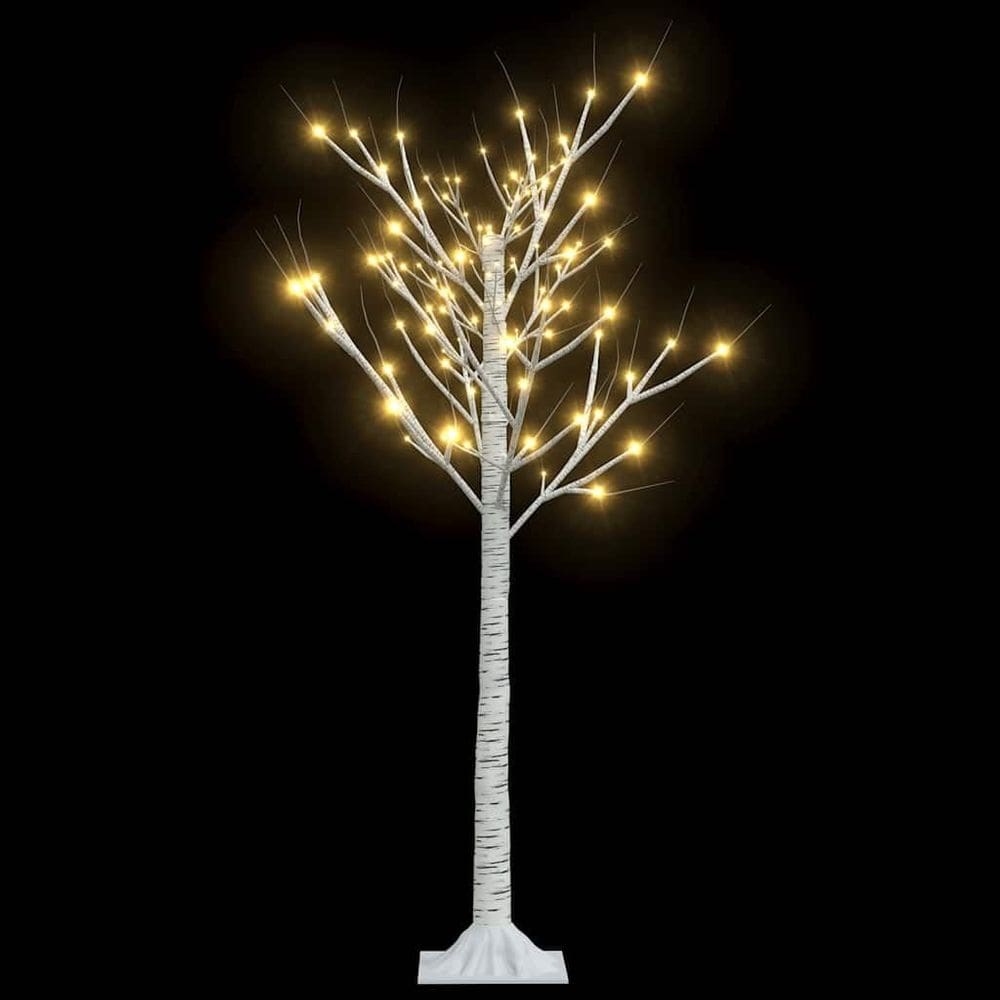 Árvore de Natal vidaXL Warm White Willow 1,4 m com 128 LEDs
