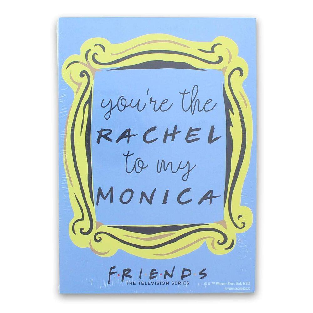 Arte de parede Box Sign Silver Buffalo Friends Você é a Rachel