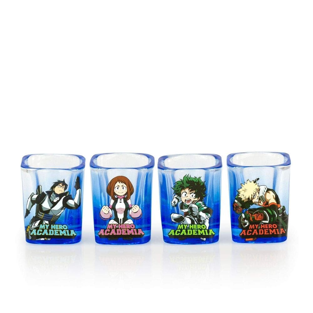 Óculos de tiro JUST FUNKY My Hero Academia, conjunto de 4 heróis, 60 ml