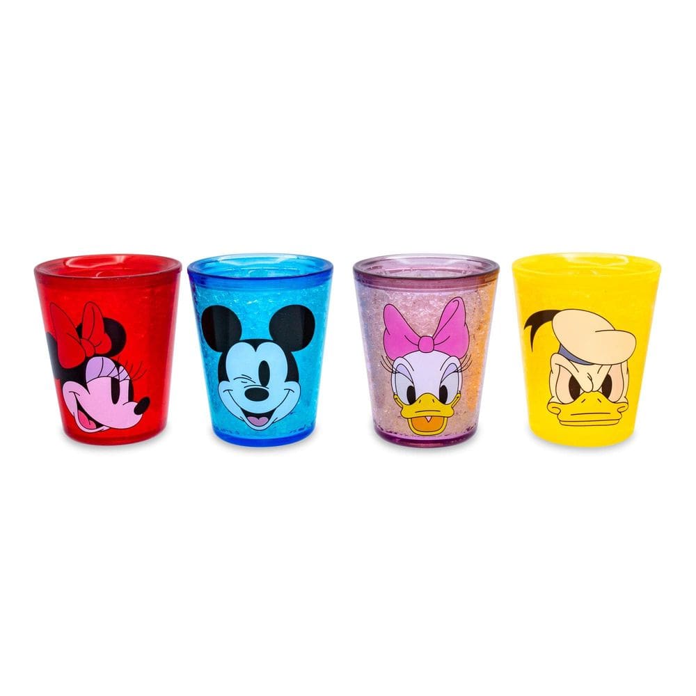 Mini copos Silver Buffalo Disney Mickey Mouse, conjunto de 4