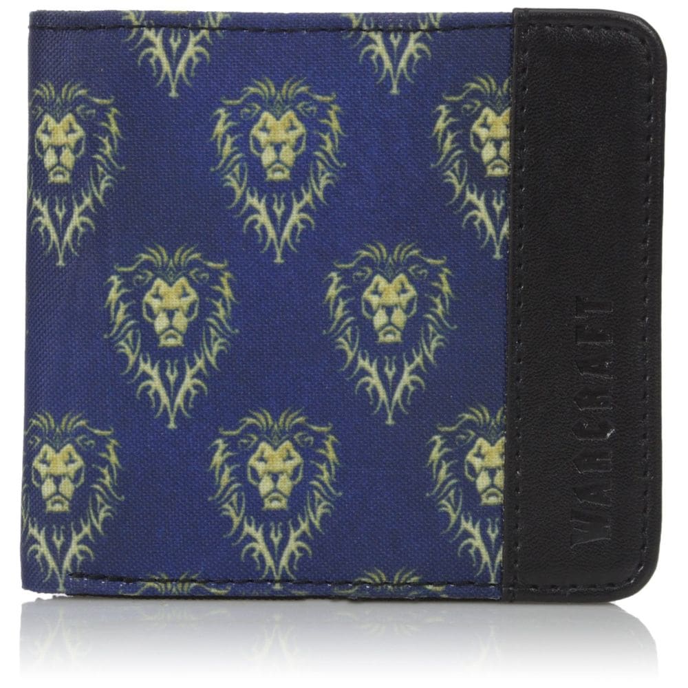 Carteira com logotipo da Warcraft Movie Alliance para homens preta
