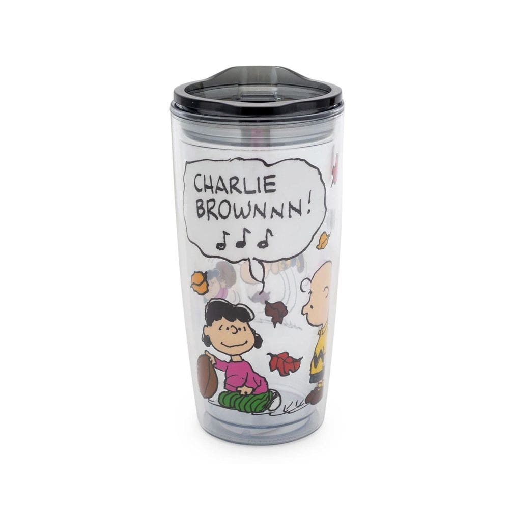Copo de viagem Silver Buffalo Peanuts Charley Brown Lucy 600 ml