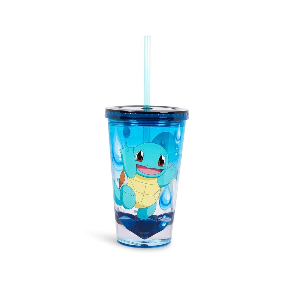 Copo Carnival JUST FUNKY Pokémon Squirtle 473 ml com canudo