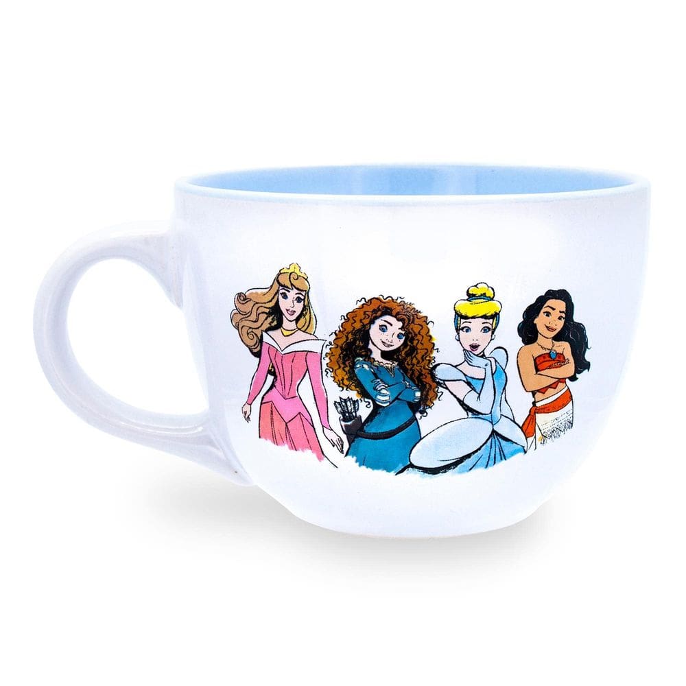 Caneca de sopa Silver Buffalo Disney Princess 710ml em cerâmica