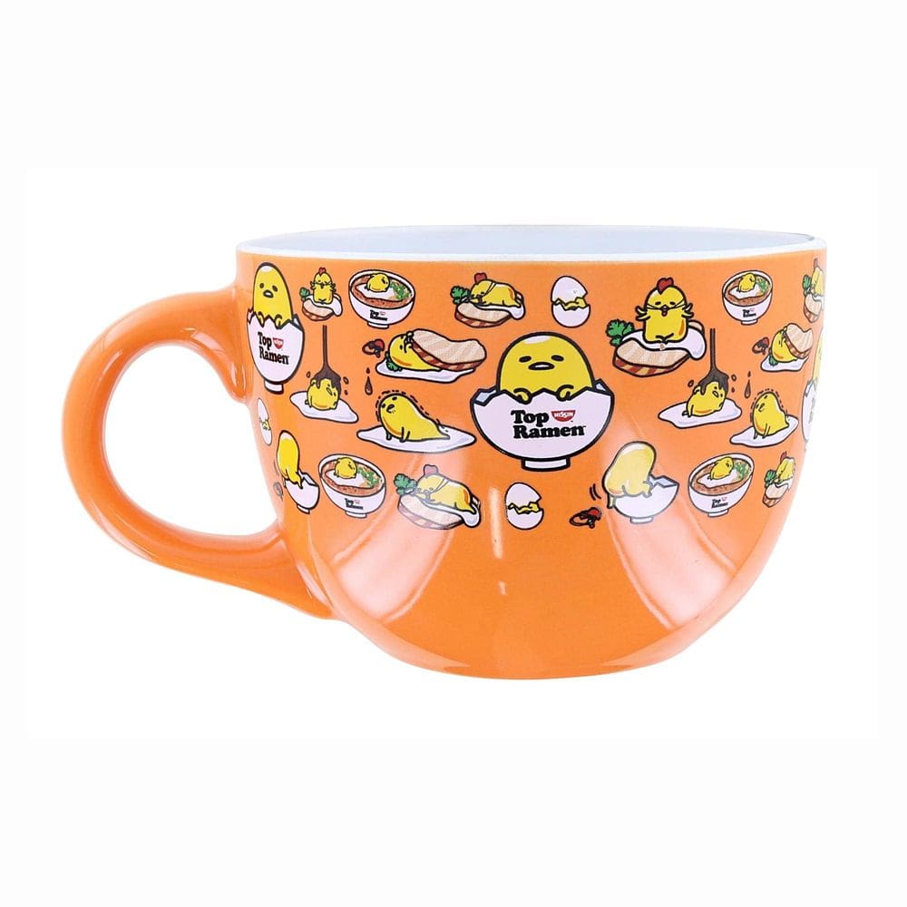 Caneca de sopa Silver Buffalo Sanrio Gudetama x Nissin Top Ramen 600mL