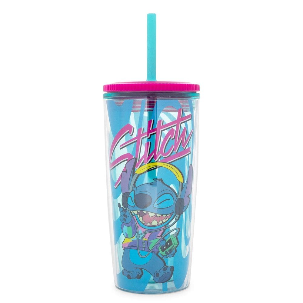 Copo Silver Buffalo Lilo and Stitch Jamming 600 ml