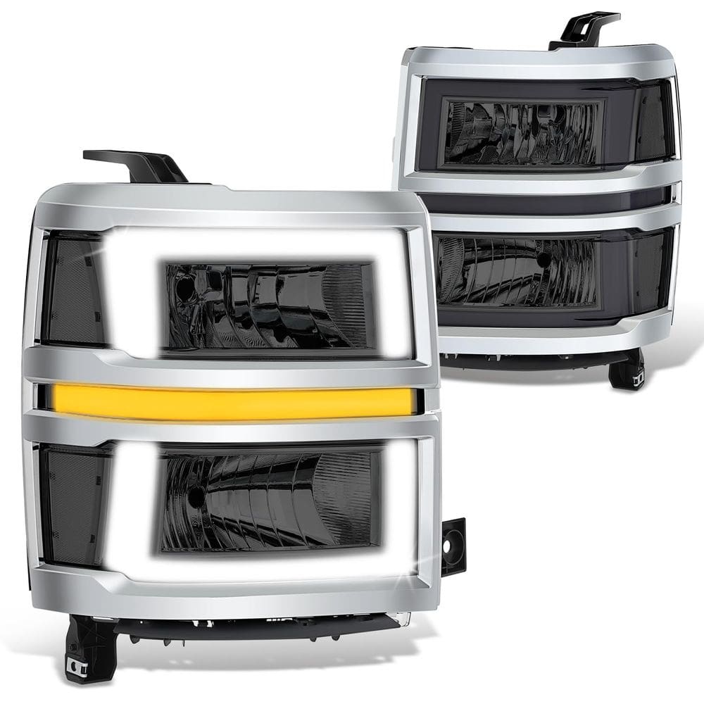 Faróis DNA MOTORING 3D Light Bar Silverado 1500 14-15