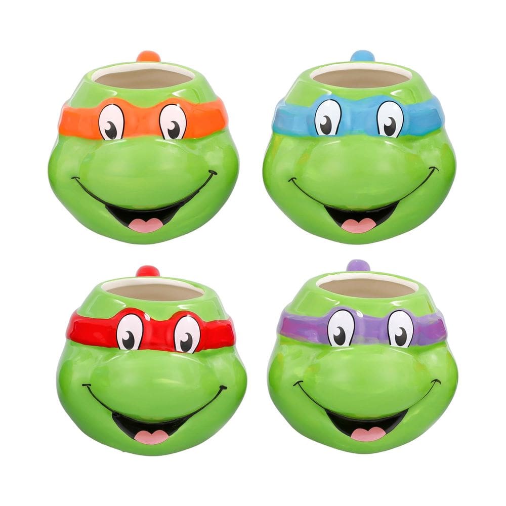 Caneca Silver Buffalo Nickelodeon TMNT 3D Sculpted 680ml