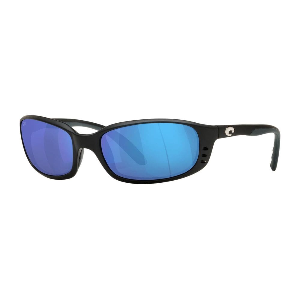 Óculos de sol Costa Del Mar Brine masculinos polarizados 580G, preto fosco