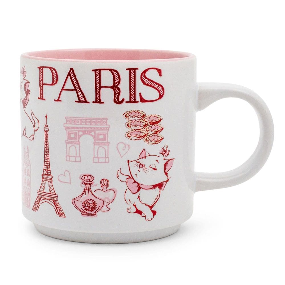 Caneca de café Disney The Aristocats Marie Pink 380 ml de cerâmica