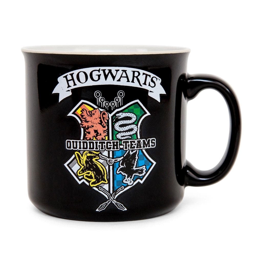 Caneca Camper Silver Buffalo Harry Potter Quidditch Crest 590ml