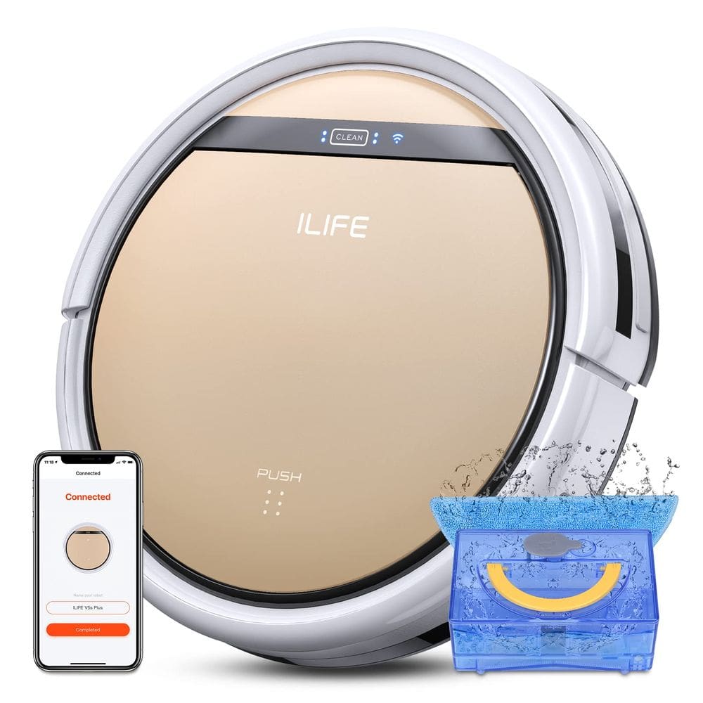 Aspirador e esfregão robótico ILIFE V5s Plus 2.4G WiFi Alexa Control